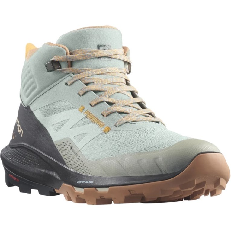 Botas Montaña Salomon Outpulse Mid GTX Mujer Verde Menta Negros | MX PASF214